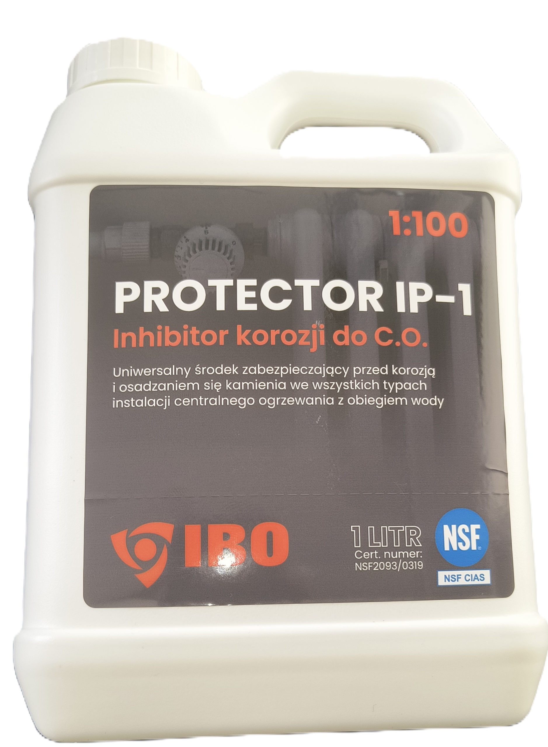 Inhibítor korózie pre inštalácie ústredného kúrenia IBO PROTECTOR IP-1. 1:100 IBO
